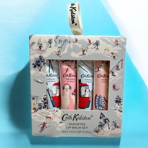 Cath Kidston Assorted Lip Balm Alpine Alpacas Set With Snow Scene New Product